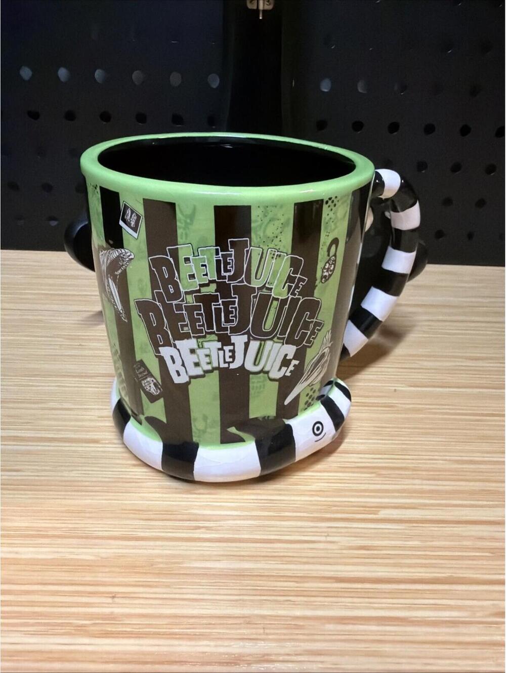 Beetlejuice Sand worm Ceramic Mug Halloween Spooky Decor Mug 22 oz *